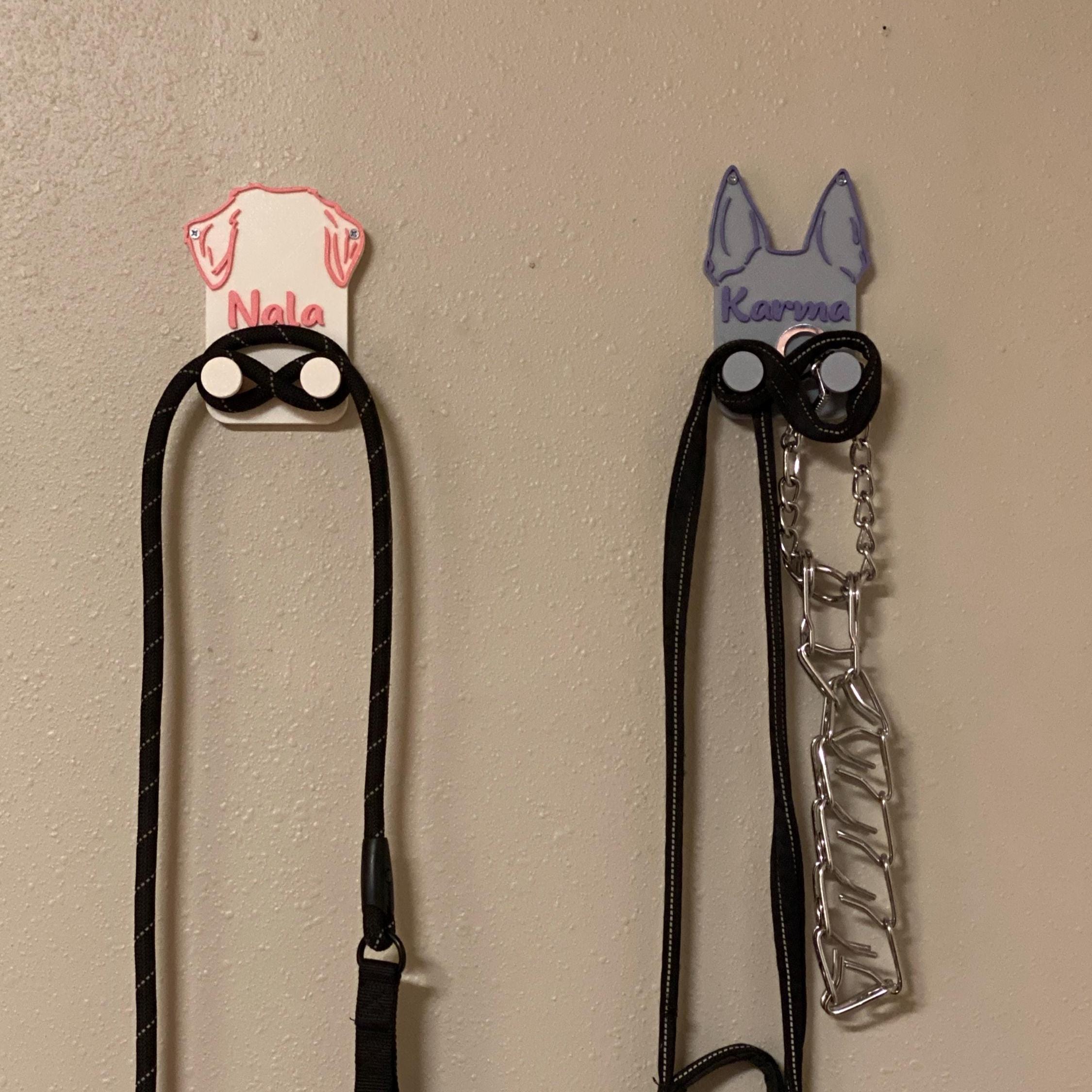 Personalized Leash & Collar Hanger Dog Leash Hanger for Wall | BKPet402