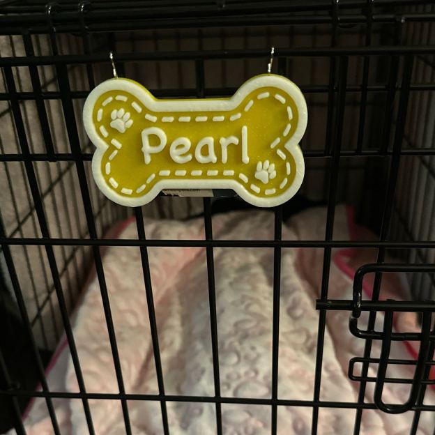 Personalized 3D Printed Dog Name Crate Sign | BKPet411