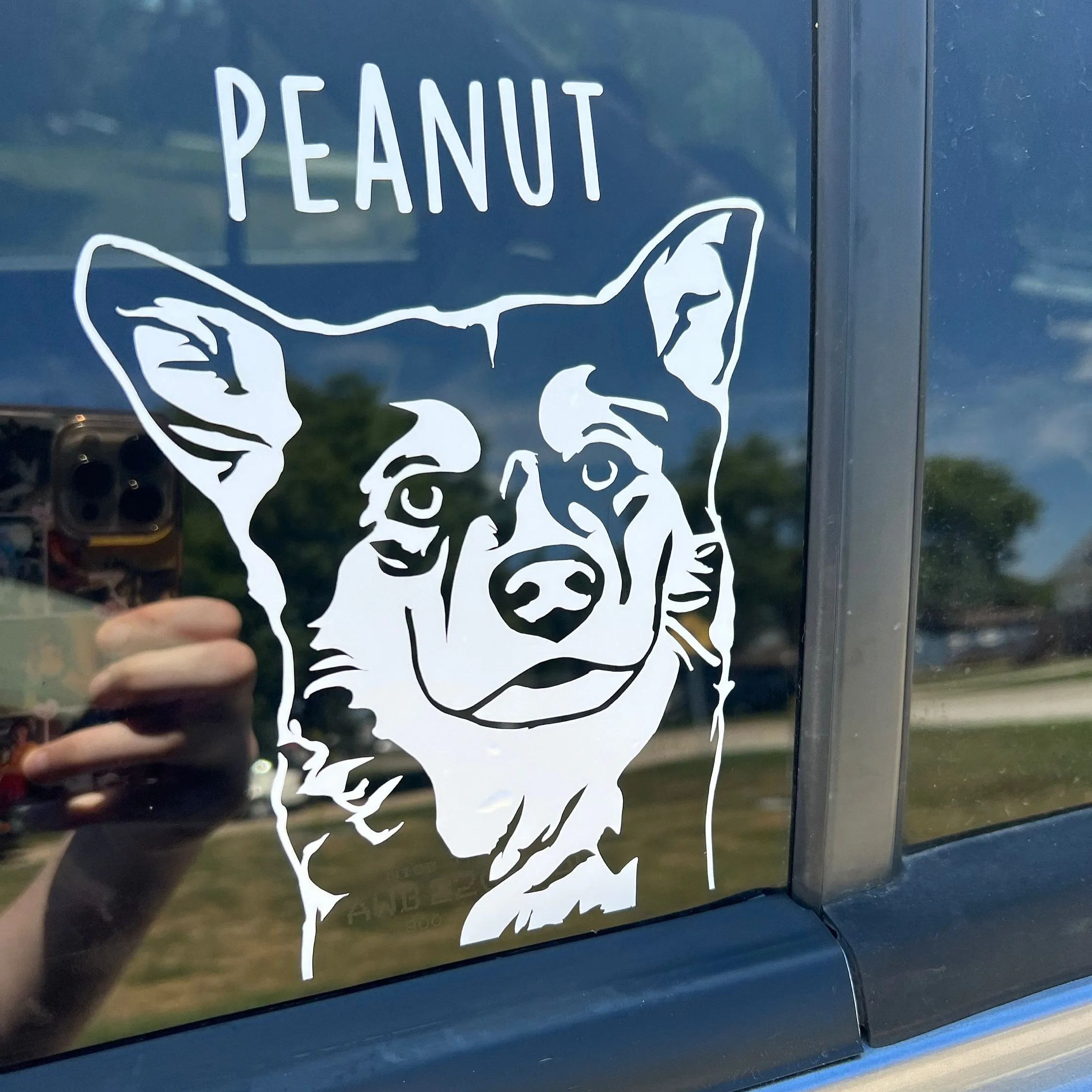 Personalized Adorable Pet Portrait Vinyl Decal | BKPet422
