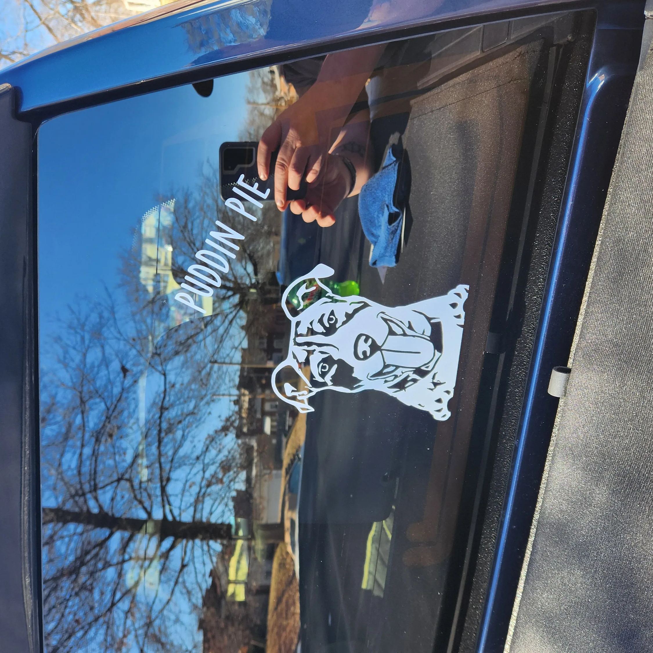 Personalized Adorable Pet Portrait Vinyl Decal | BKPet422