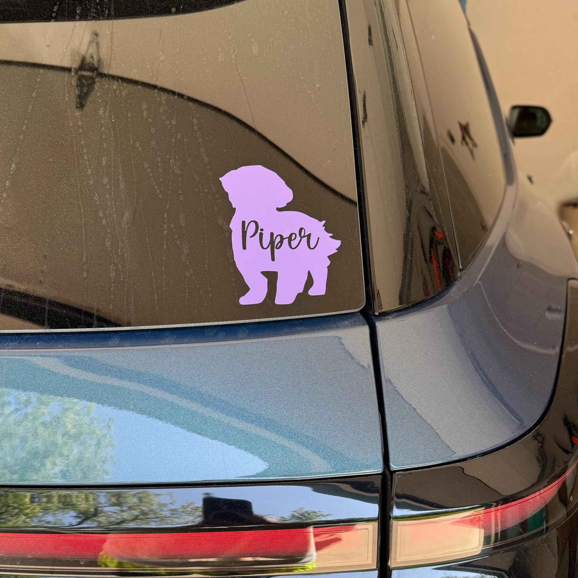 Personalized Pet Silhouette Decal Sticker | BKPet423