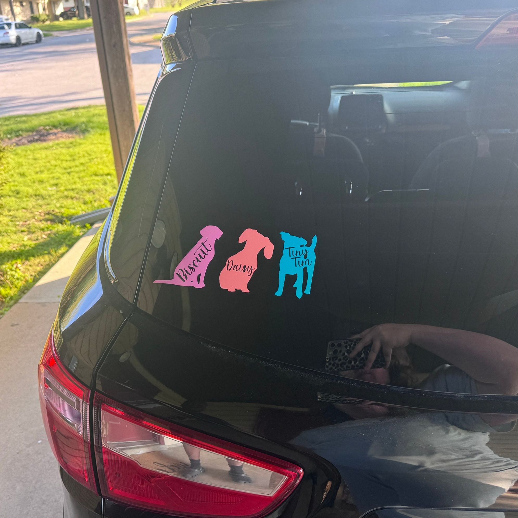 Personalized Pet Silhouette Decal Sticker | BKPet423