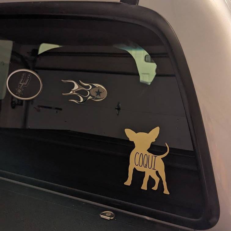 Personalized Pet Silhouette Decal Sticker | BKPet423