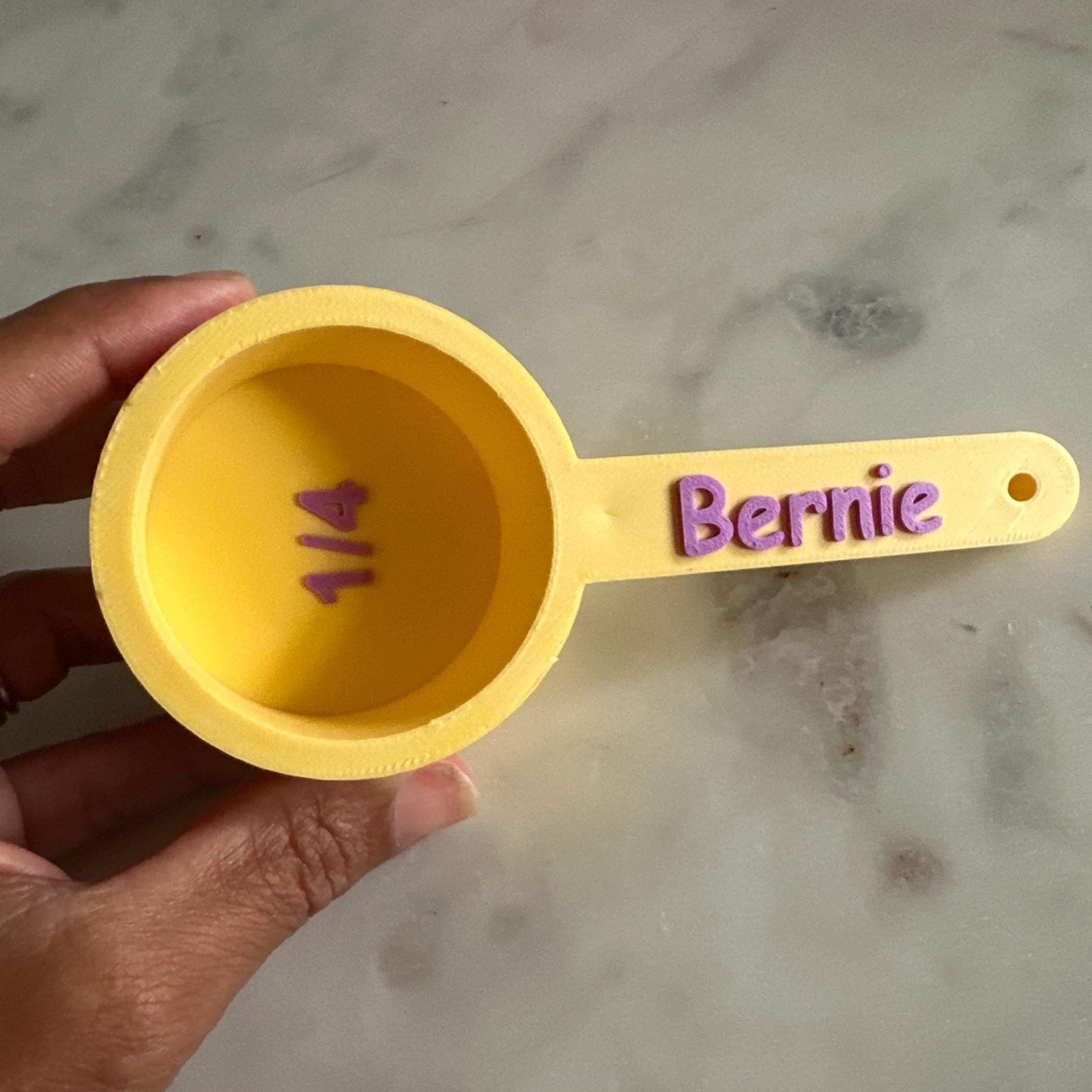Personalized 3D Printed Pet Measuring Food Scoop Cup | BKPet436