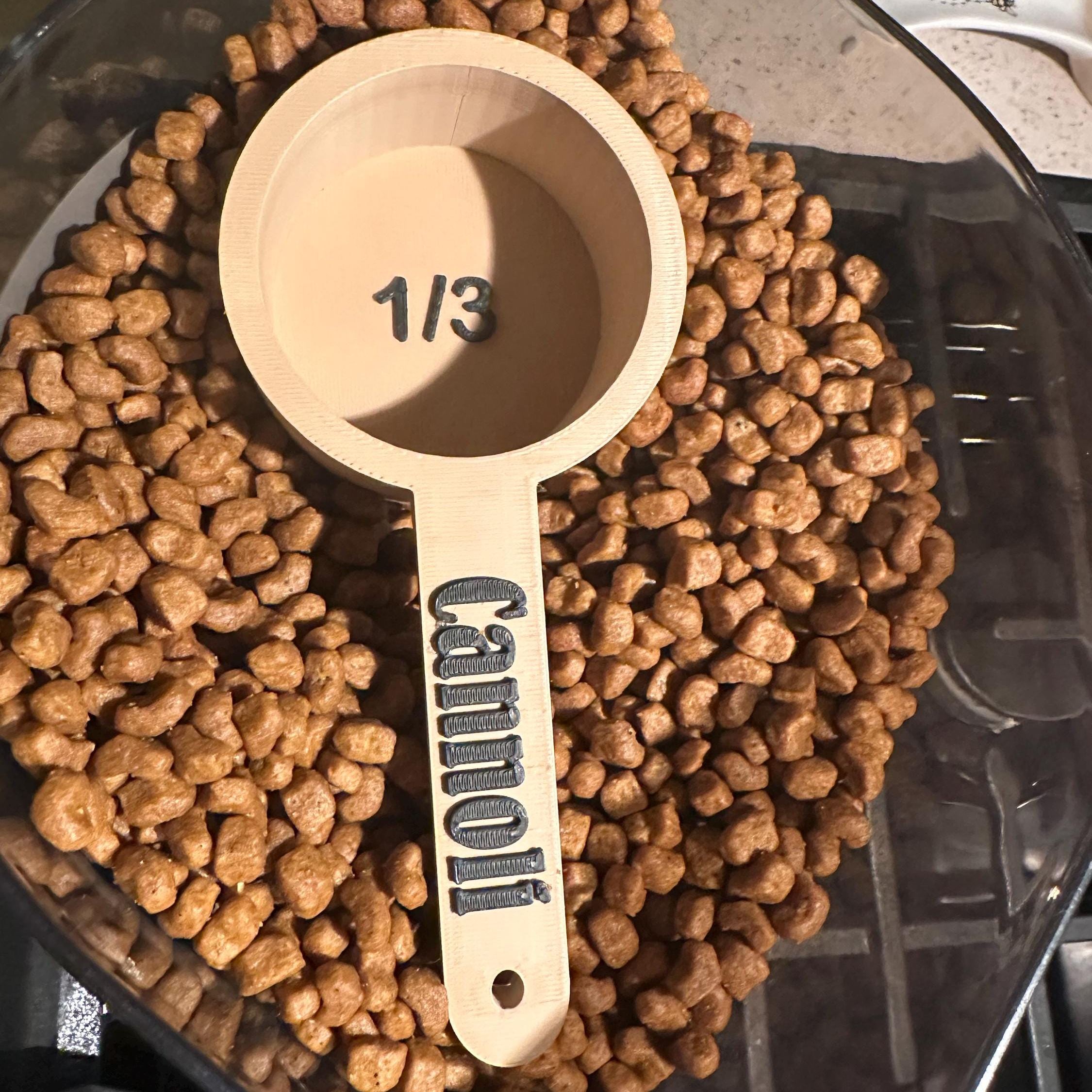 Personalized 3D Printed Pet Measuring Food Scoop Cup | BKPet436