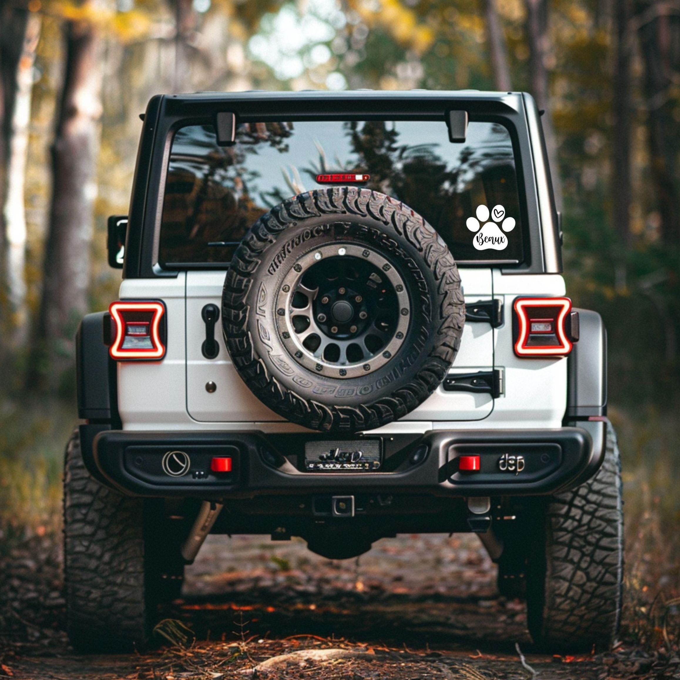 Personalized Pet Vinyl Paw Name Decals | BKPet450