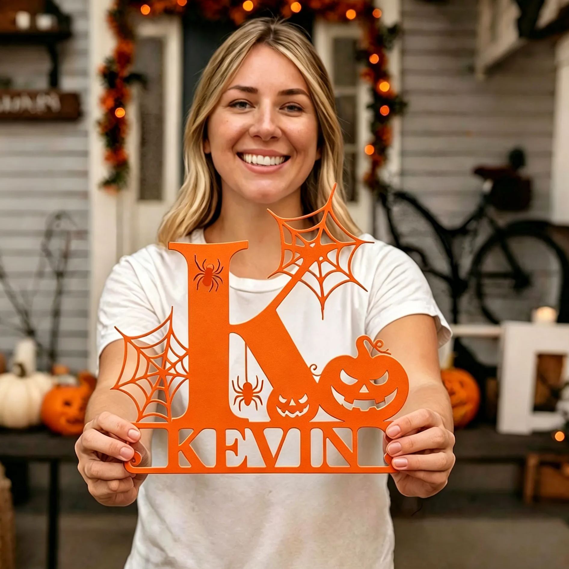 Personalized Halloween Wall Decoration Letter Sign | MNHalloween12