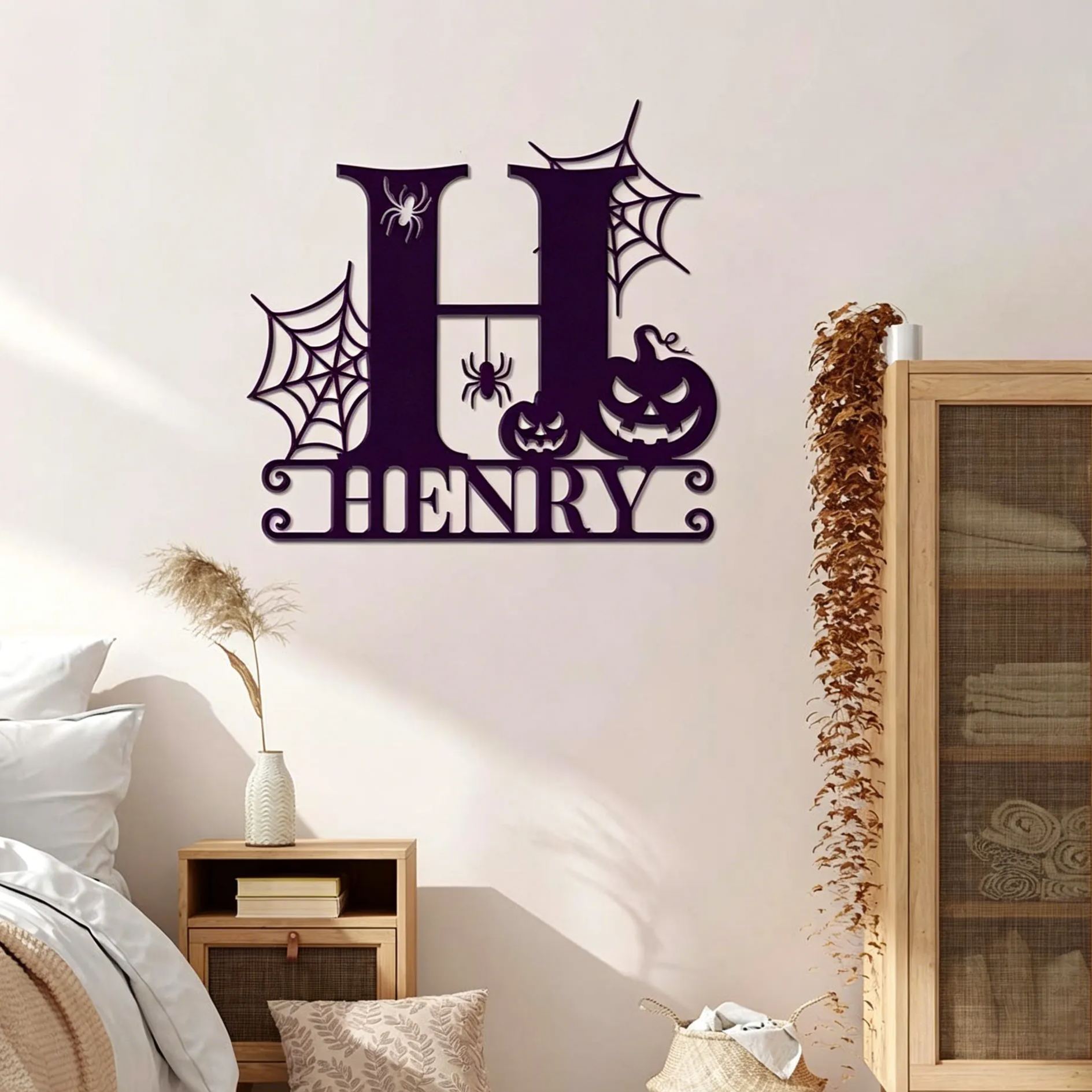 Personalized Halloween Wall Decoration Letter Sign | MNHalloween12