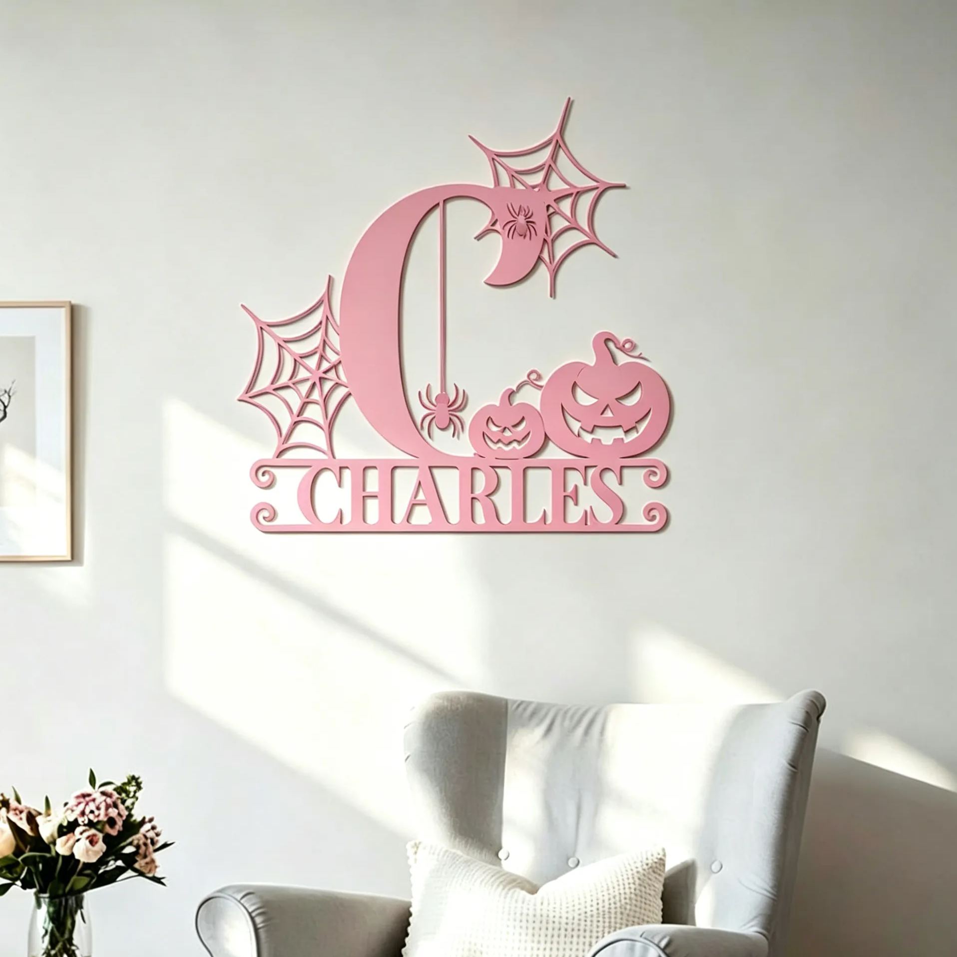Personalized Halloween Wall Decoration Letter Sign | MNHalloween12