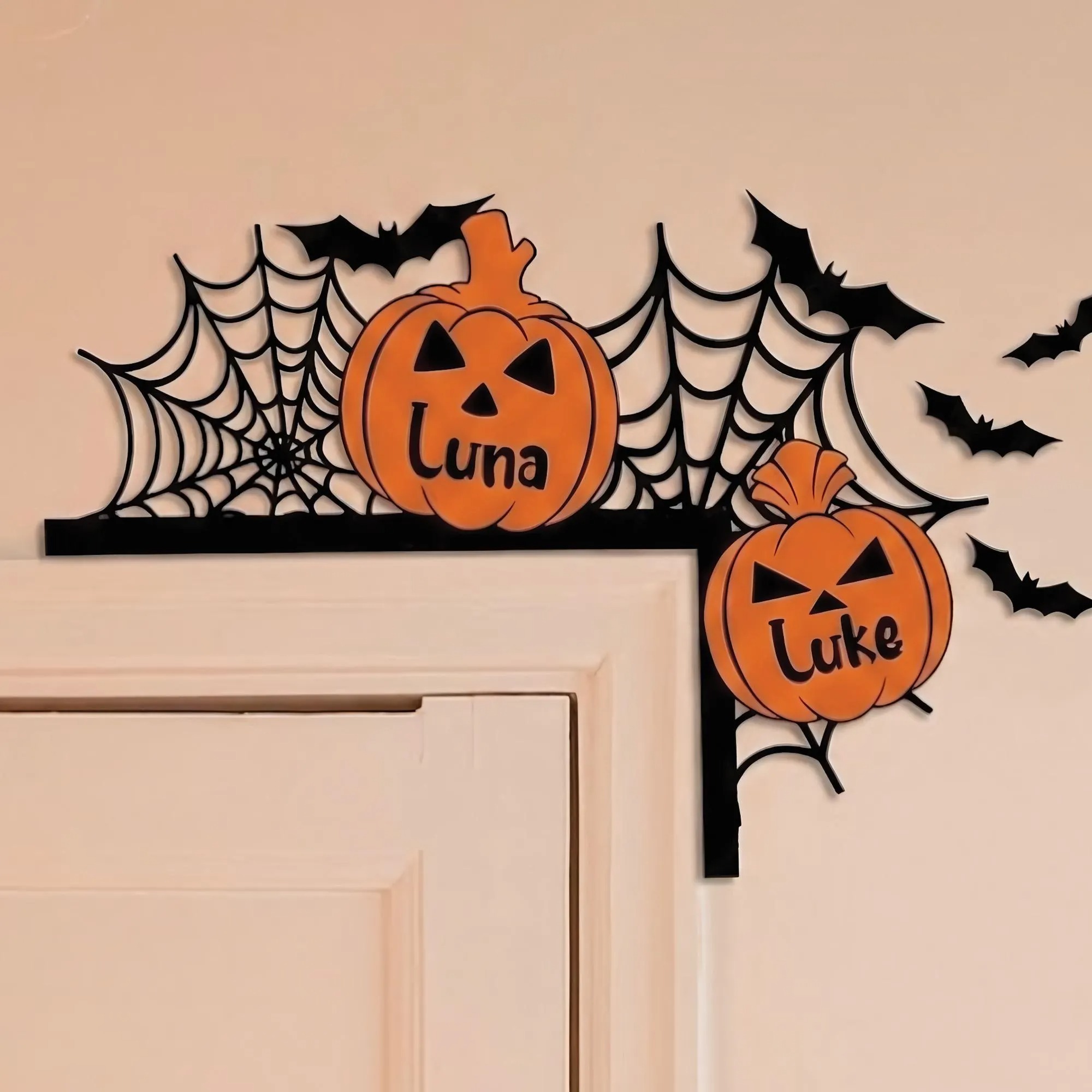 Personalized Halloween Door Corner Decoration Family Name Sign | MNHalloween13