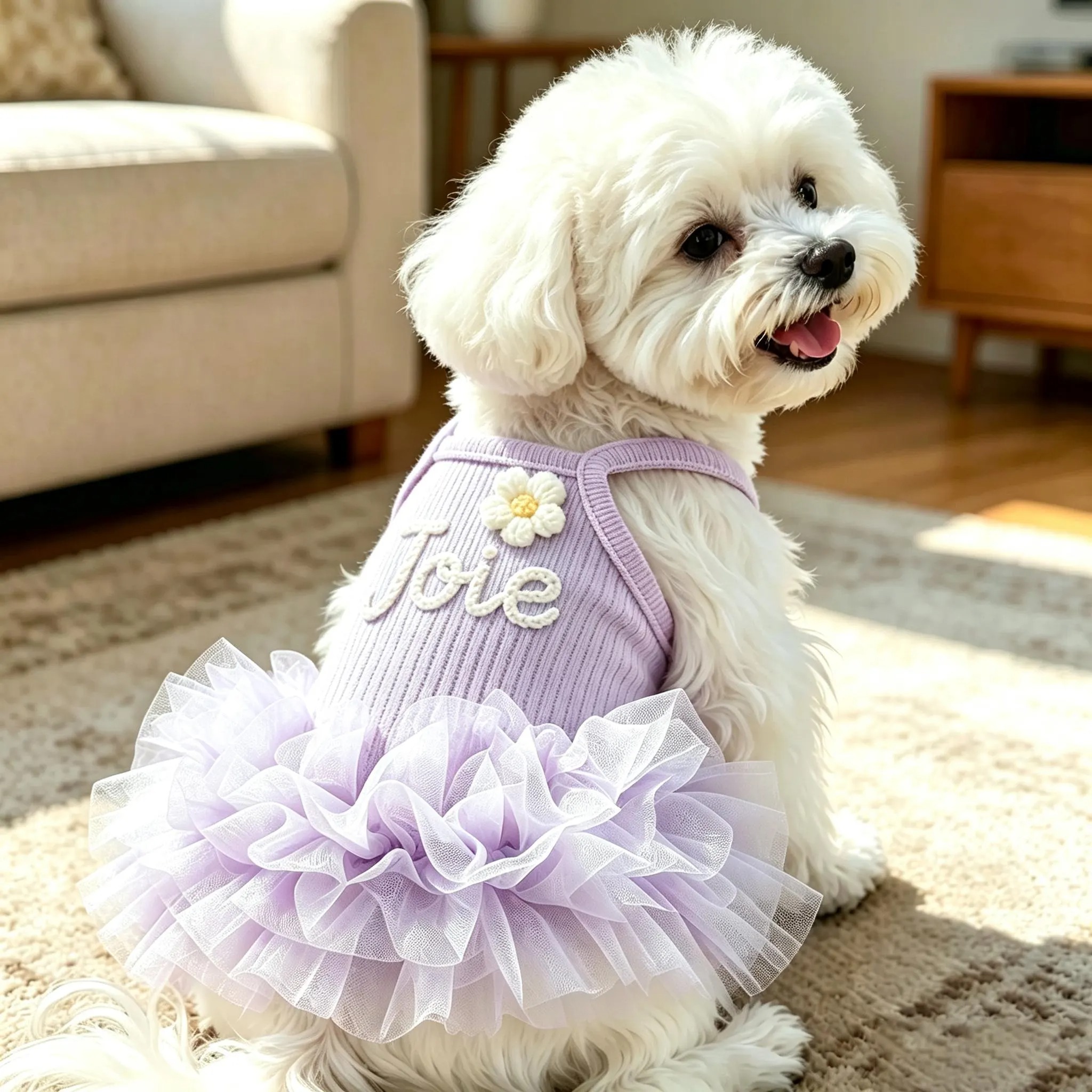 Personalized Embroidered Pet Tutu Dress | MNCloth245