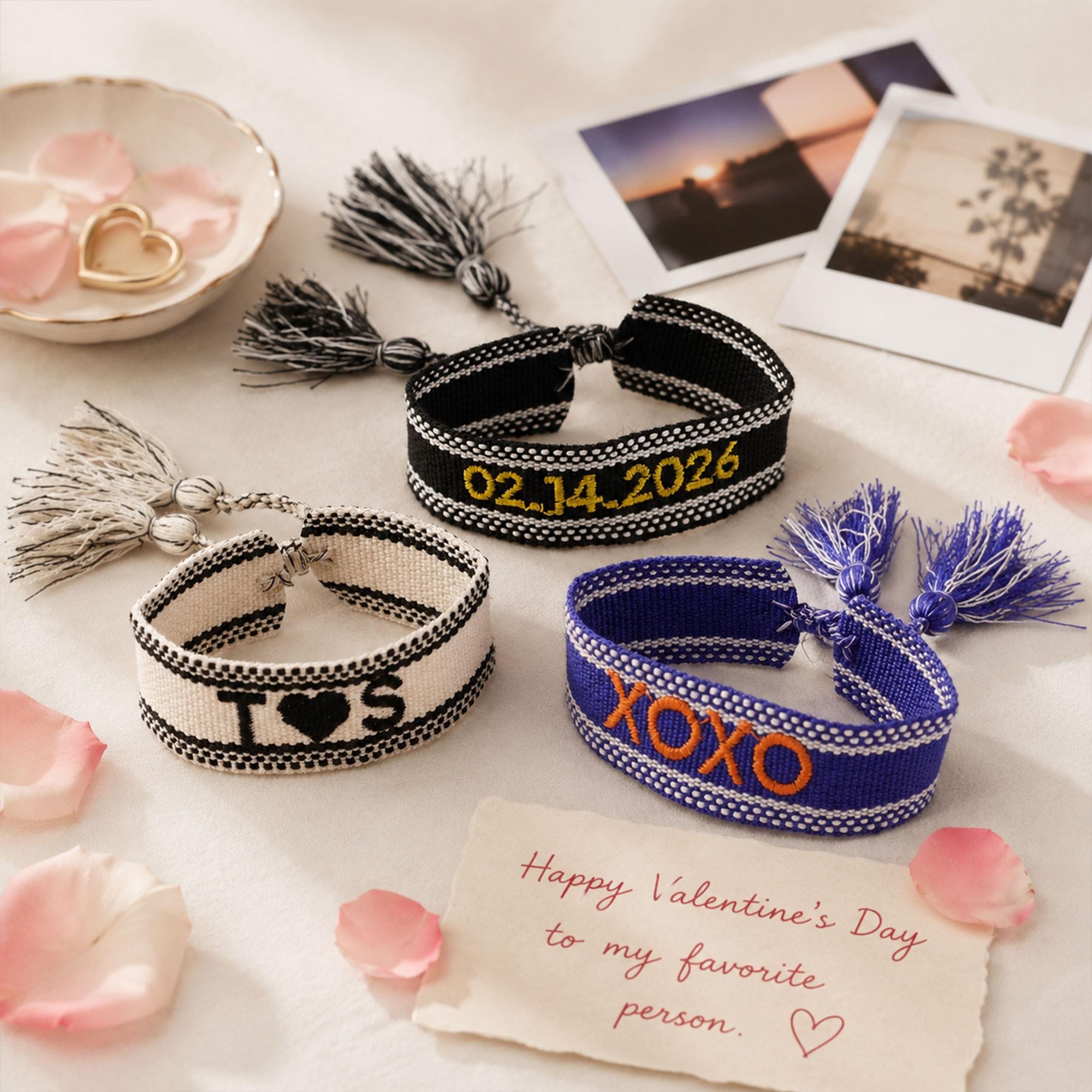 Personalized Embroidered Wristband Party Keepsake For Any Occasion  | MNGift01