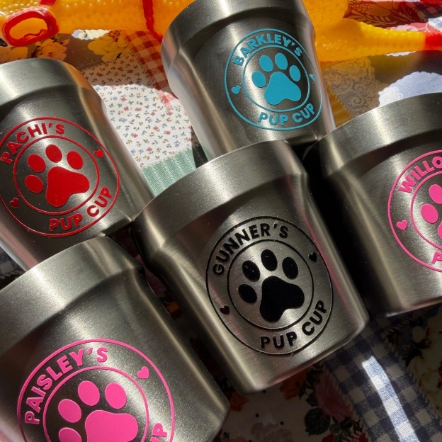 Personalized Stainless Steel Dog Treat Cup Mug | MNFeed45