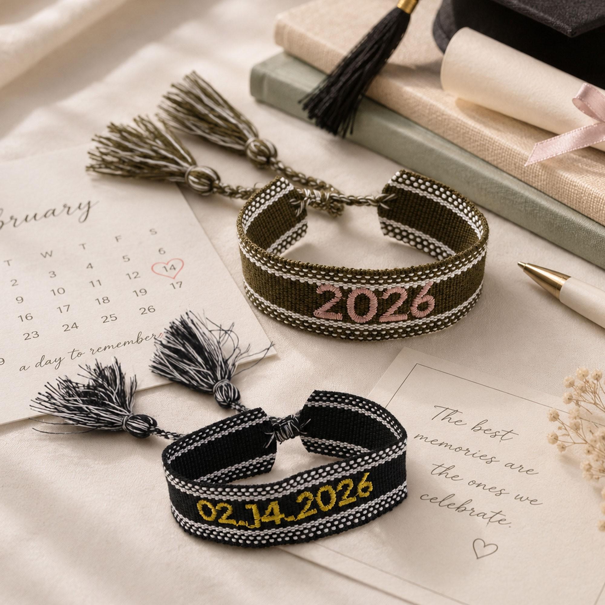Personalized Embroidered Wristband Party Keepsake For Any Occasion  | MNGift01
