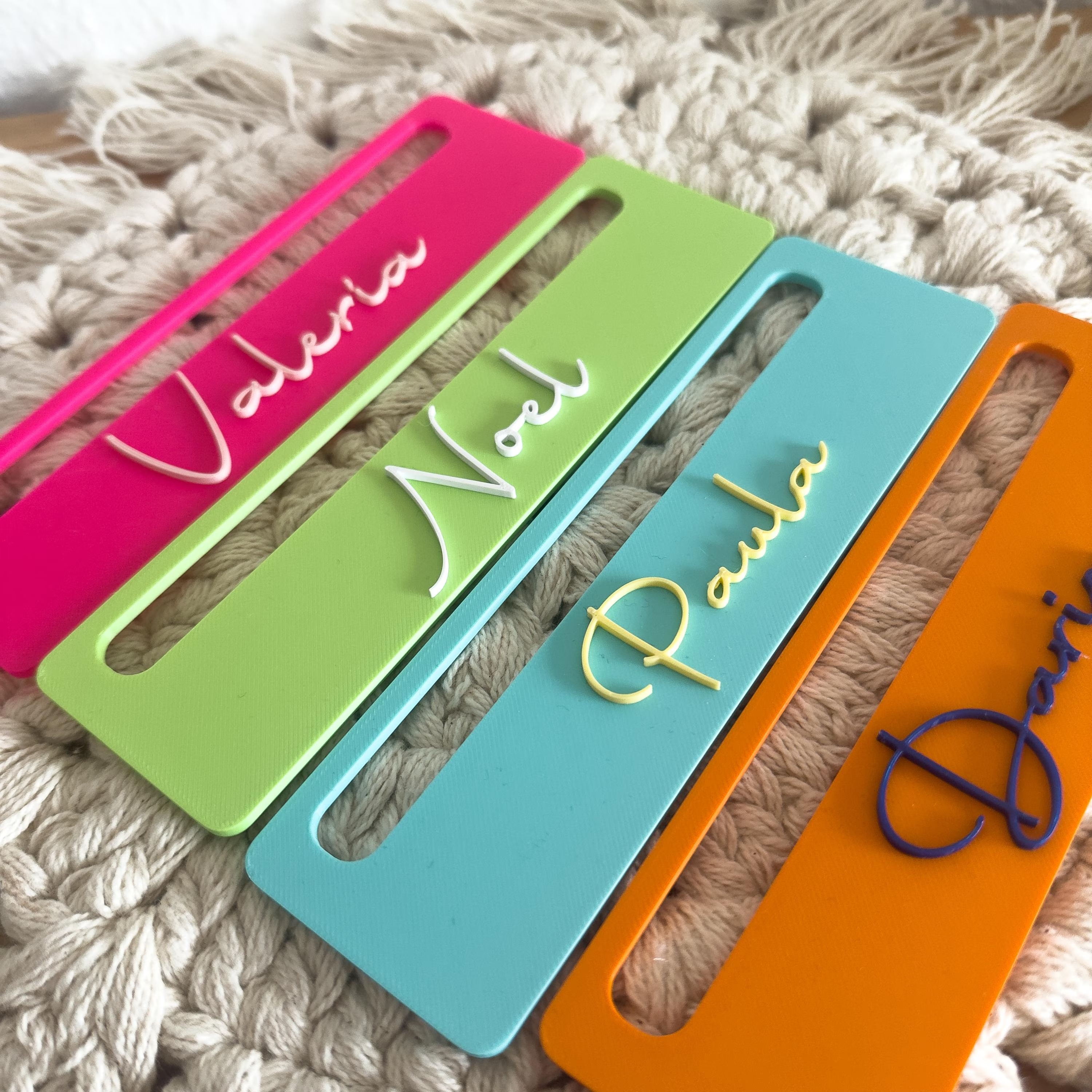 Personalized 3D Printed Name Letters Earring Holder | MNGift27