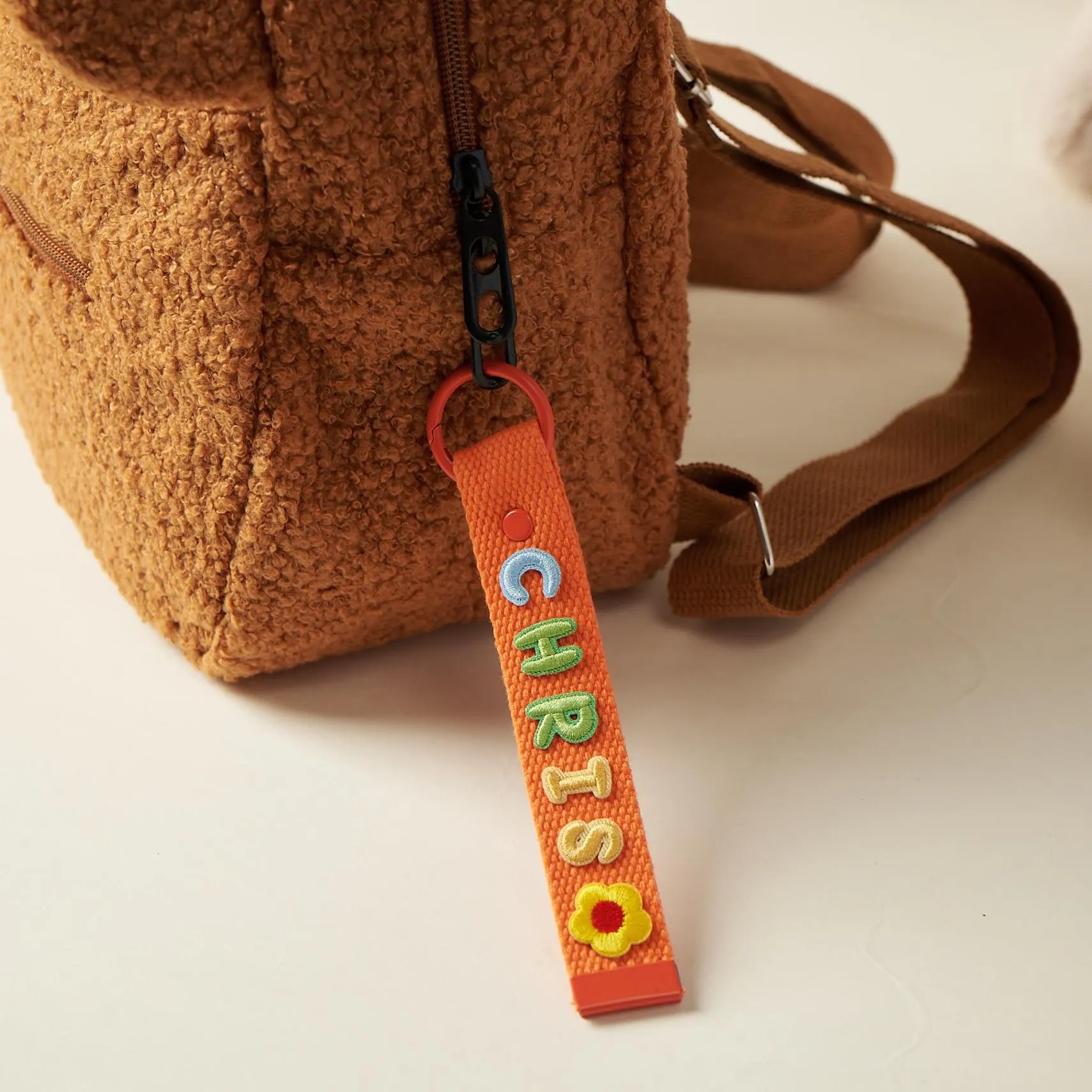 Personalized Embroidered Name Bag Charm Back to School Gift For Kids | MNKid03