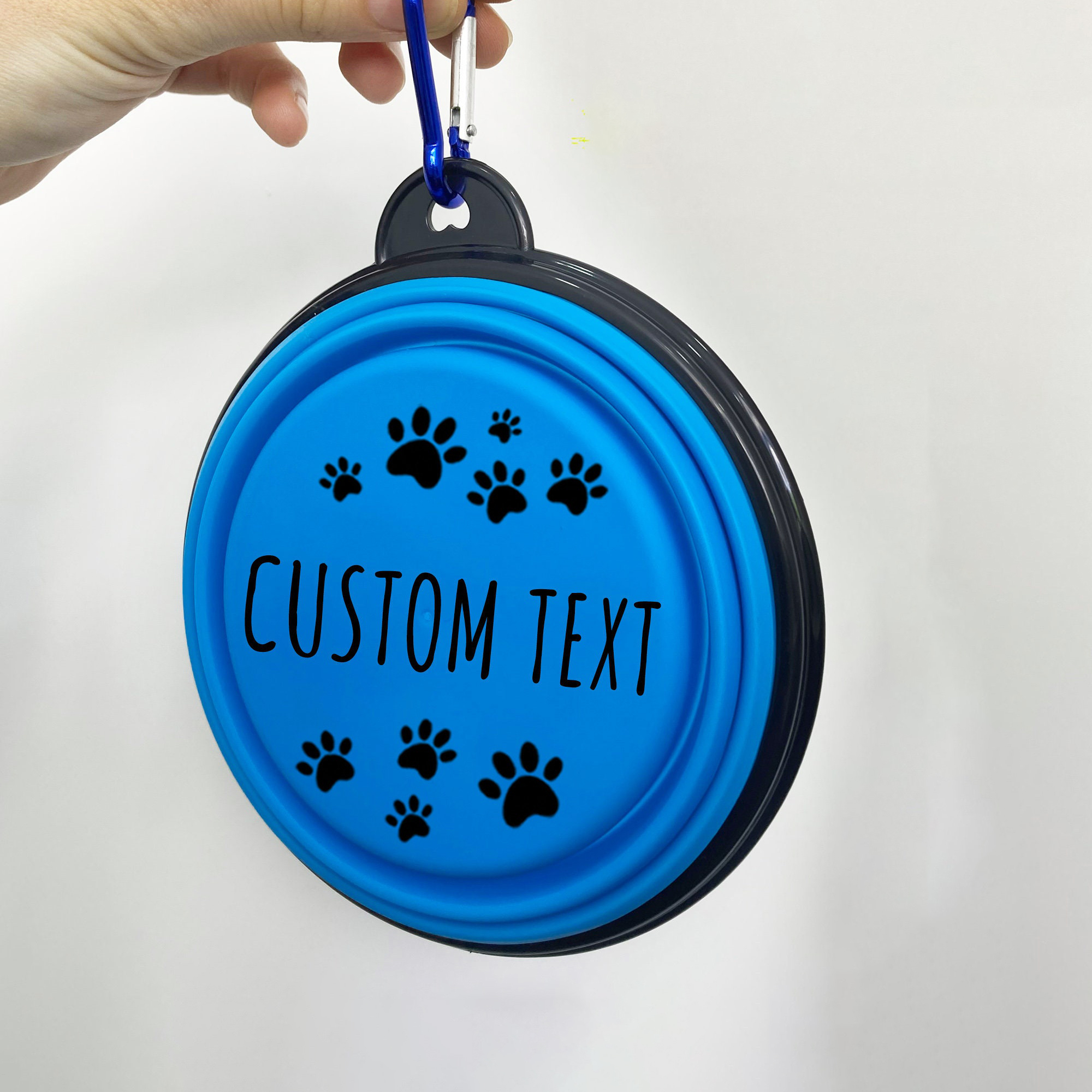 Personalized Silicone Foldable Travel Pet Bowl | BKPet79