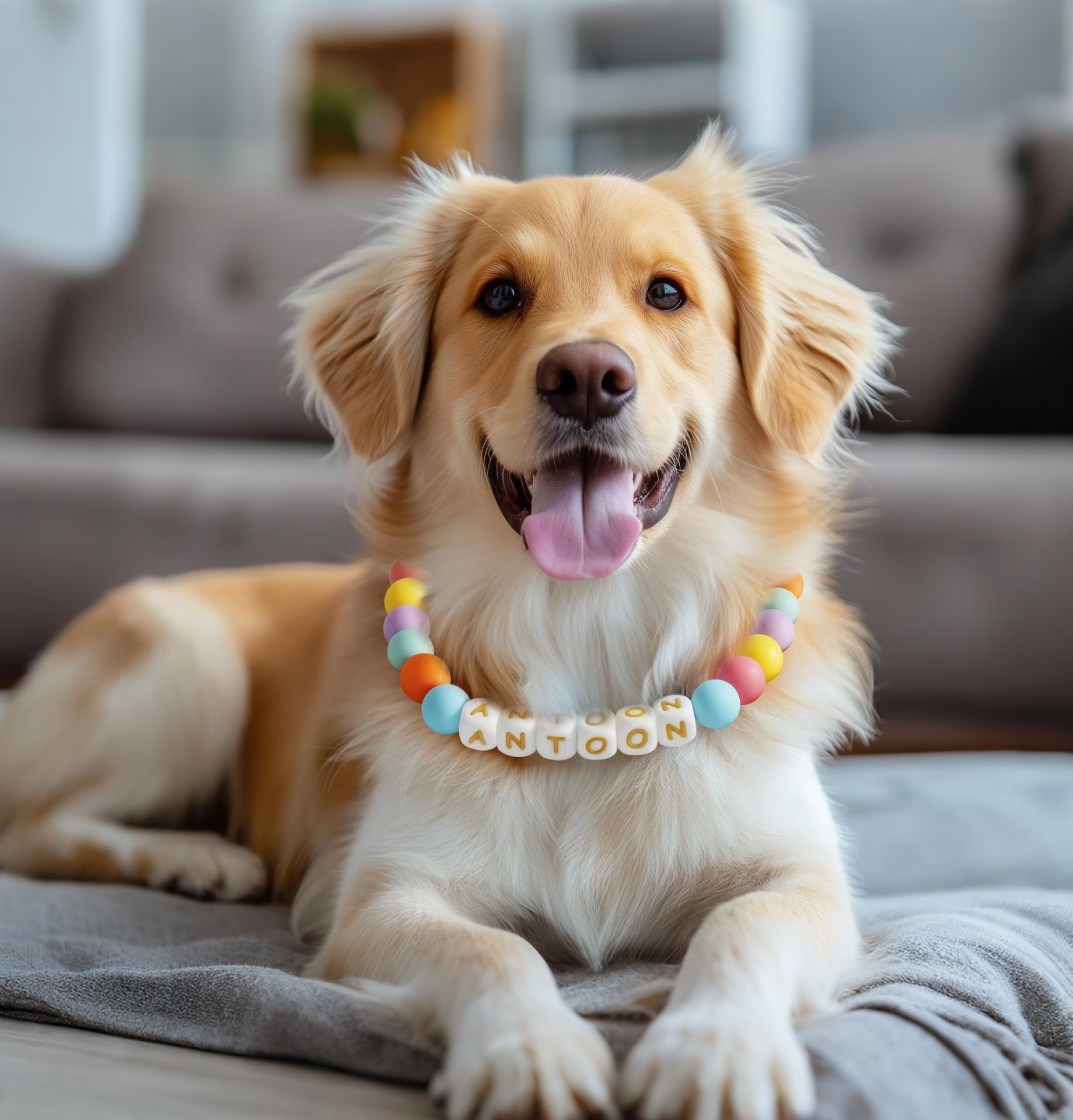 Personalized Handmade Beaded Adjustable Buckle Dog Collar | MNAccs16