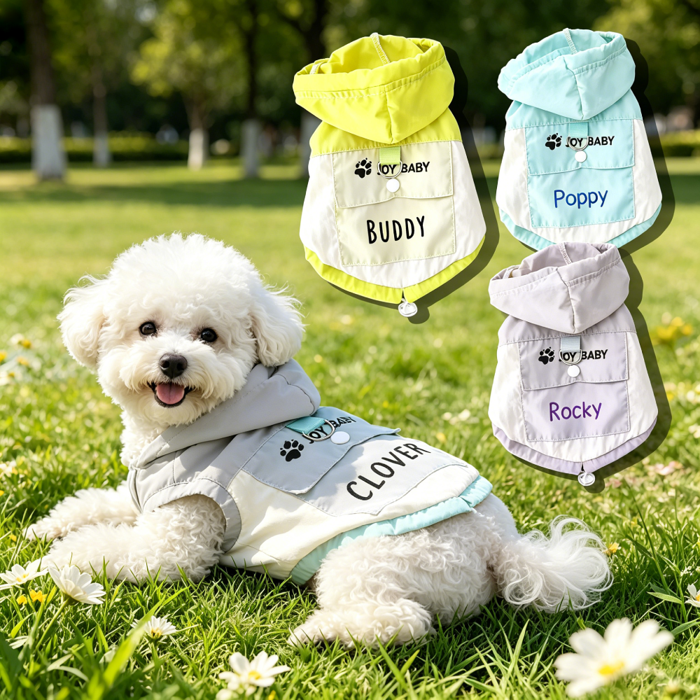 Personalized Dog Summer UV-Protective Lightweight Hooded Sun Shirt | MNCloth215