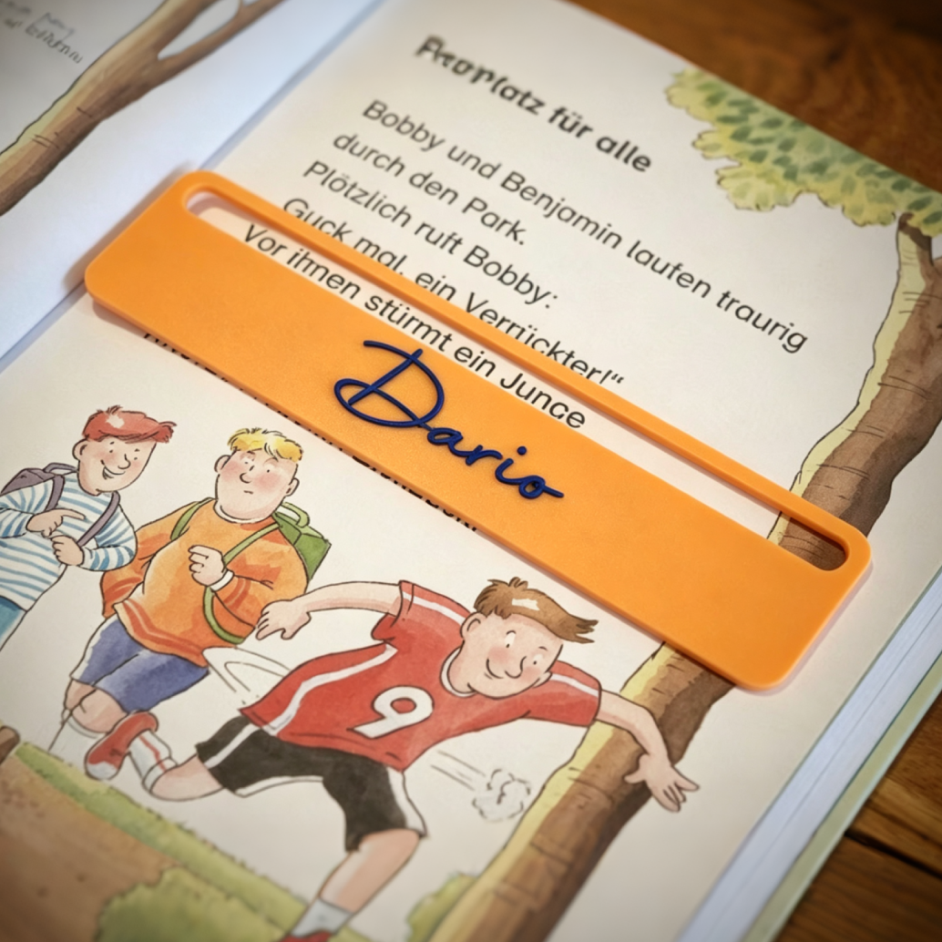 Personalized 3D Printed Reading Aid With Name For Beginning Readers | MNGift27