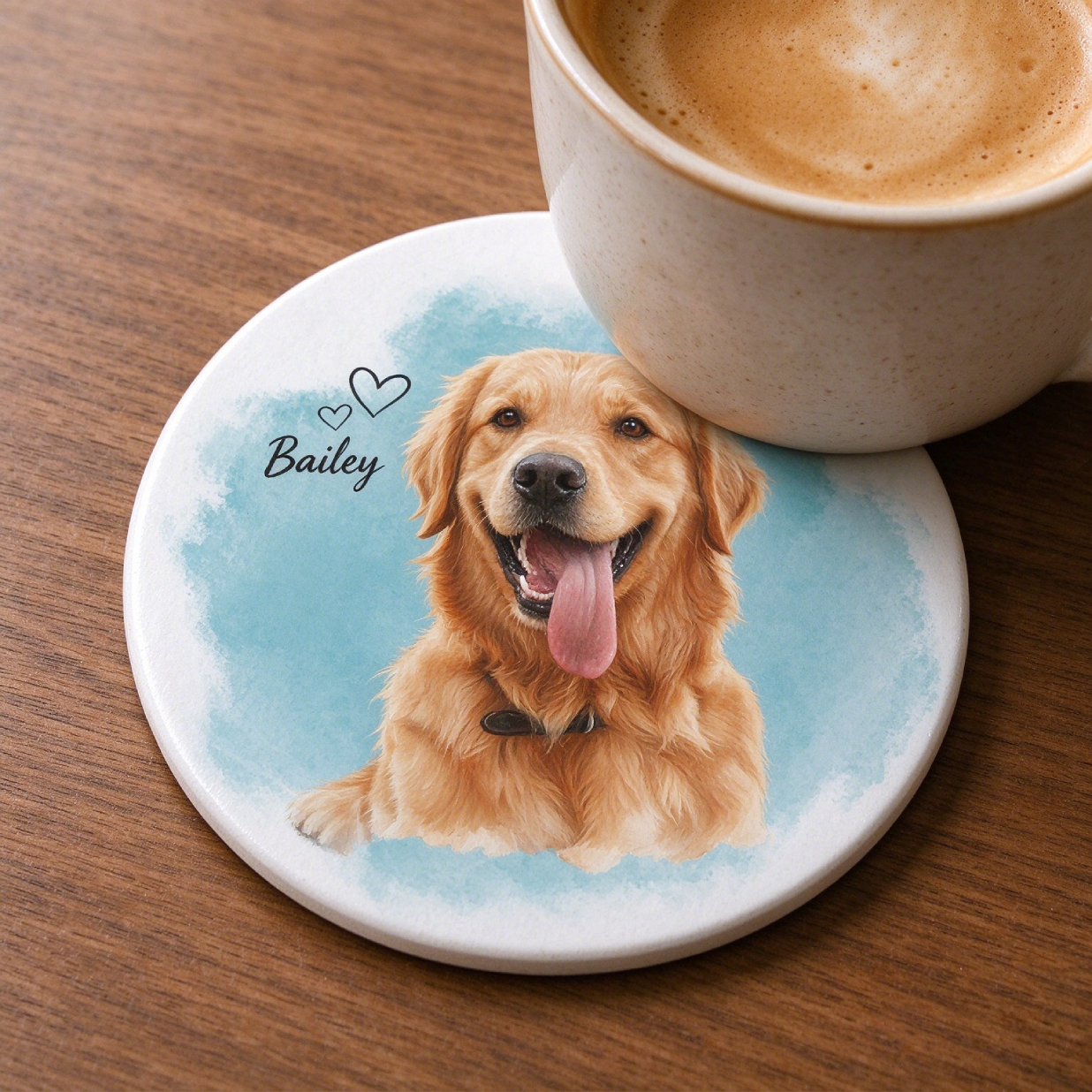 Personalized Pet Lover Drink Coaster Home Decor | MNGift45
