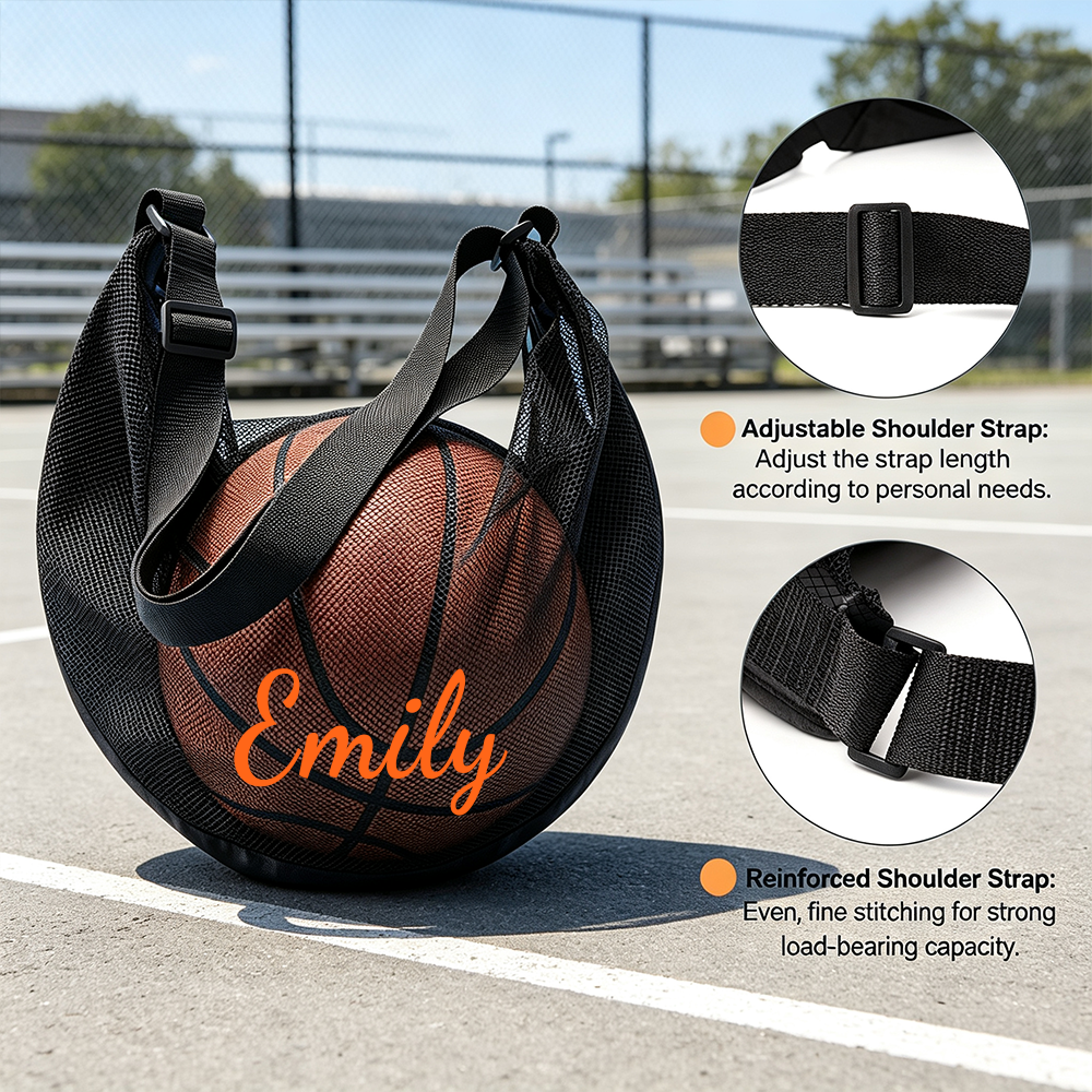 Personalized Lightweight Basketball Team Bag With Adujustale Shoulder Strap | MNKid02