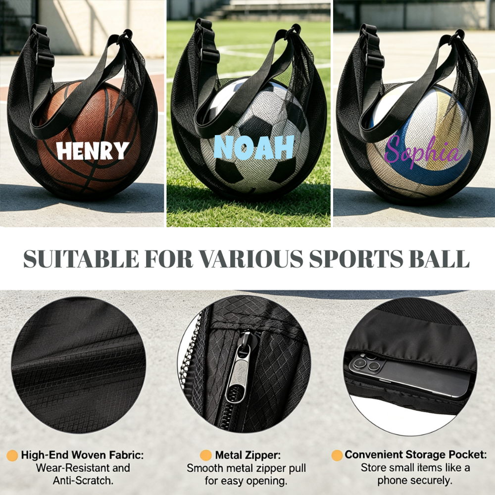 Personalized Lightweight Basketball Team Bag With Adujustale Shoulder Strap | MNKid02