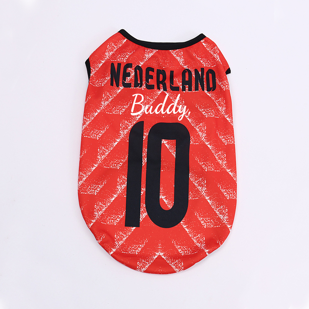Personalized Dog & Cat Soccer Fan Sporty Vest | MNCloth217