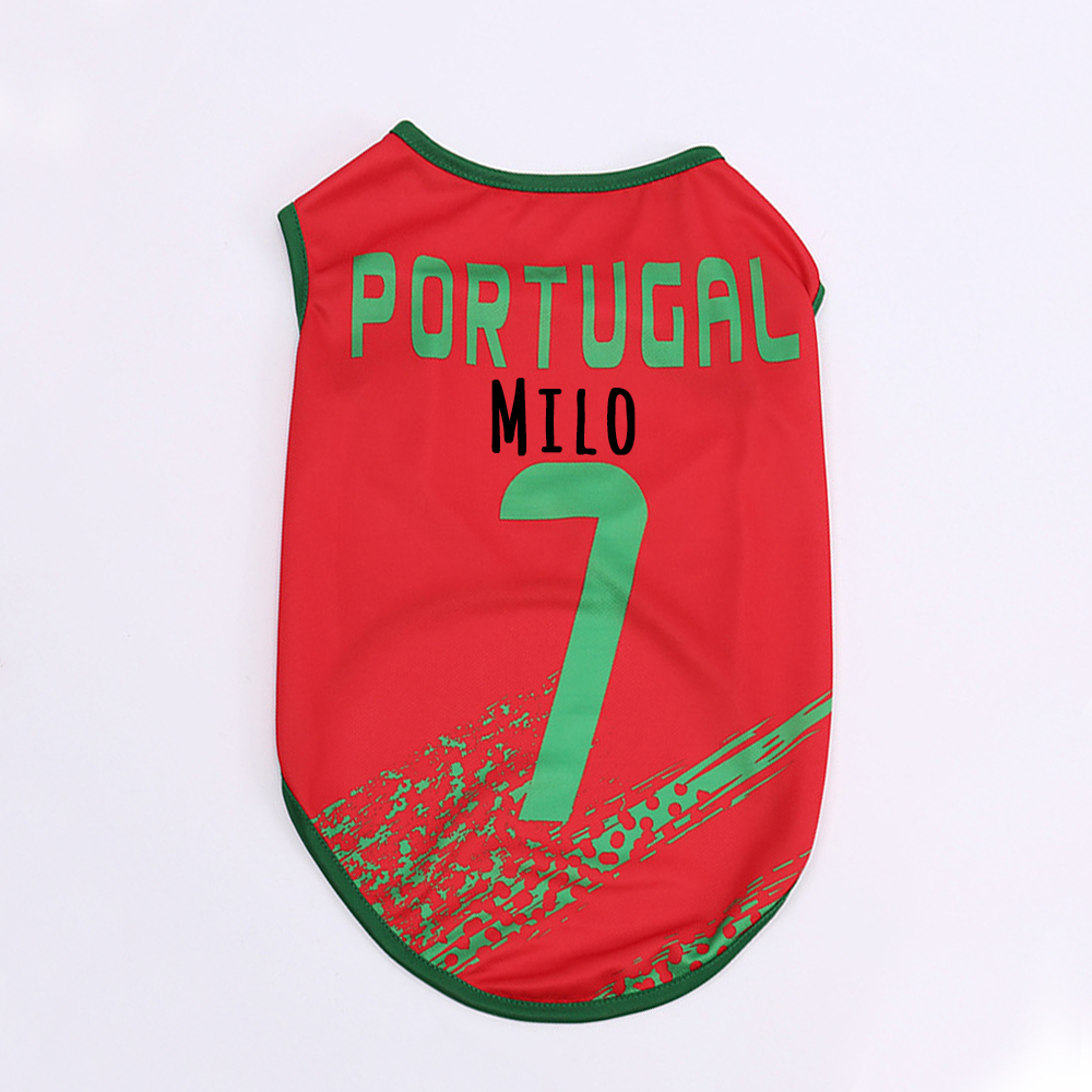 Personalized Dog & Cat Soccer Fan Sporty Vest | MNCloth217