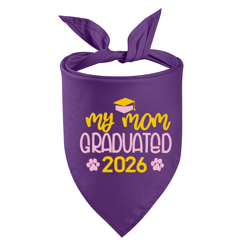 Personalized Embroidered Graduation My Mom/Dad Graduated Dog Bandana | MNAccs83
