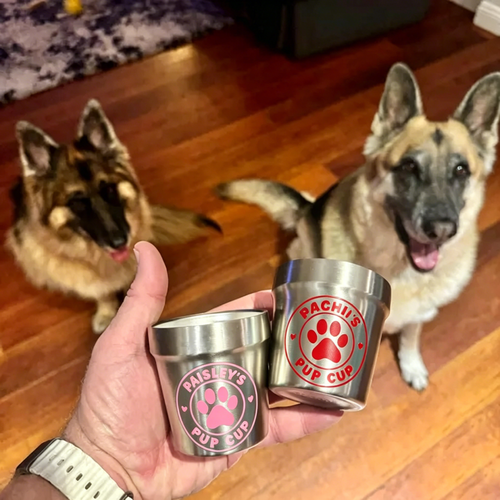 Personalized Stainless Steel Dog Treat Cup Mug | MNFeed45
