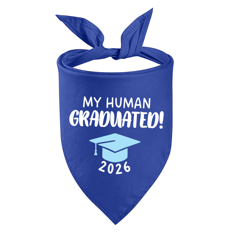 Personalized Embroidered Graduation My Mom/Dad Graduated Dog Bandana | MNAccs83