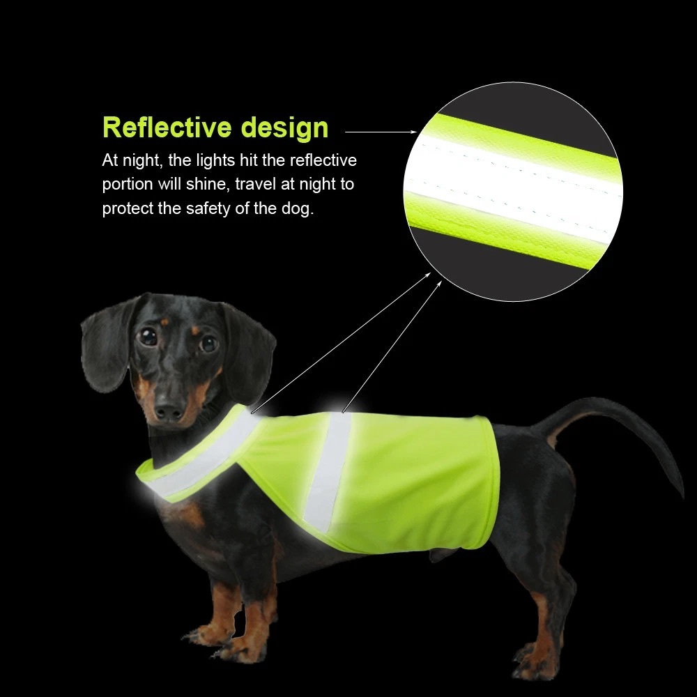 Personalized Pet Reflective Safety Bandana & Vest Set | BKPet163