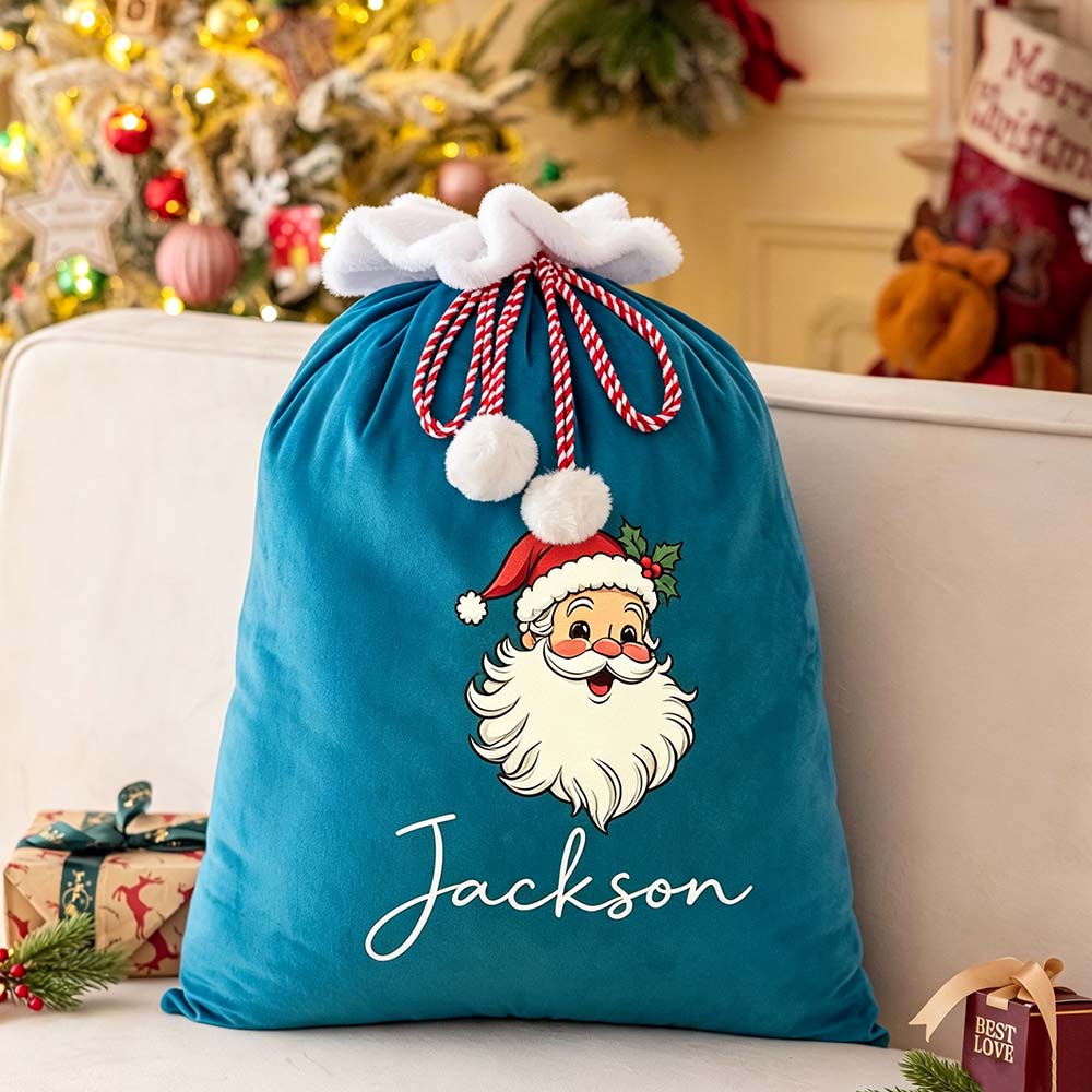 Personalized Christmas Santa Family Sack with Name | MCGift393