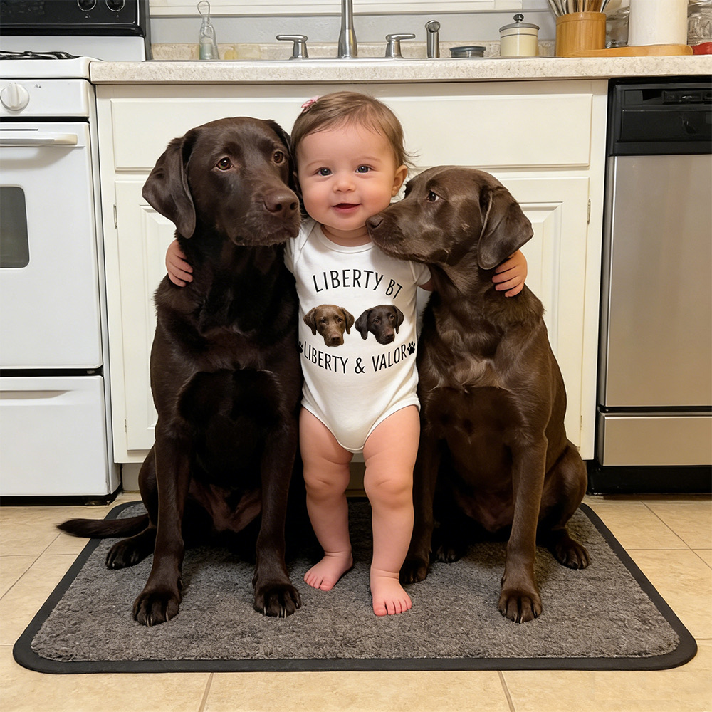 Personalized Baby Protected By Pets Shirt | MNBaby03