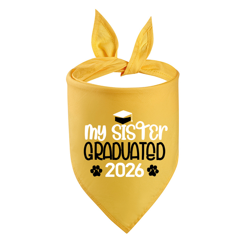 Personalized Embroidered Graduation My Mom/Dad Graduated Dog Bandana | MNAccs83