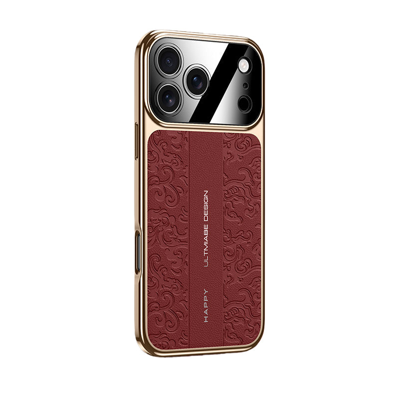  Luxury Dragon-Embossed Vegan Leather Case