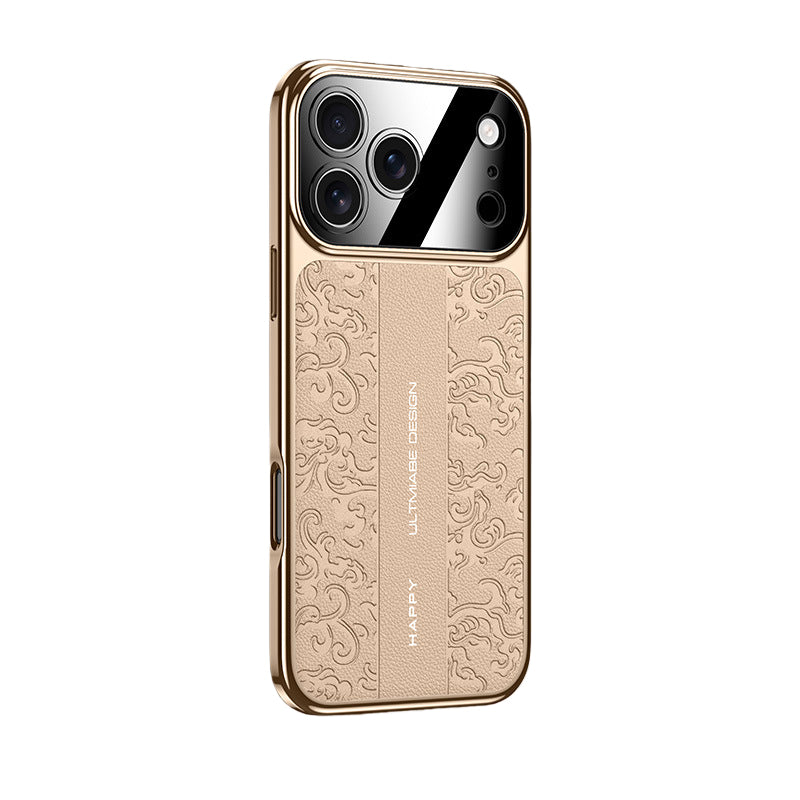  Luxury Dragon-Embossed Vegan Leather Case