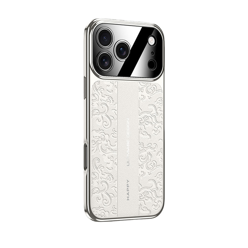  Luxury Dragon-Embossed Vegan Leather Case