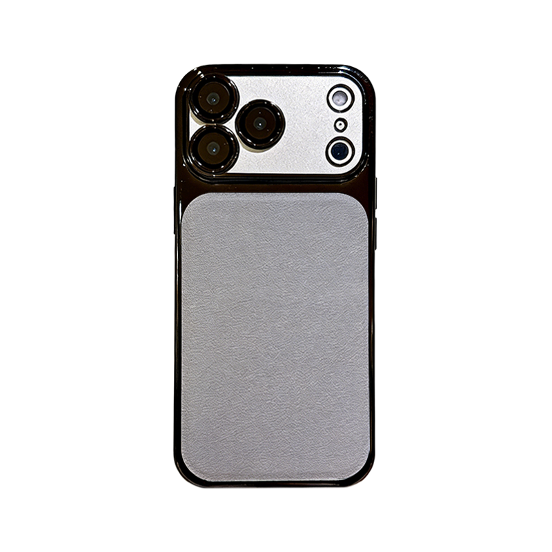 Electroplated Eco-Leather Case for iPhone 17/16/15/14 Series