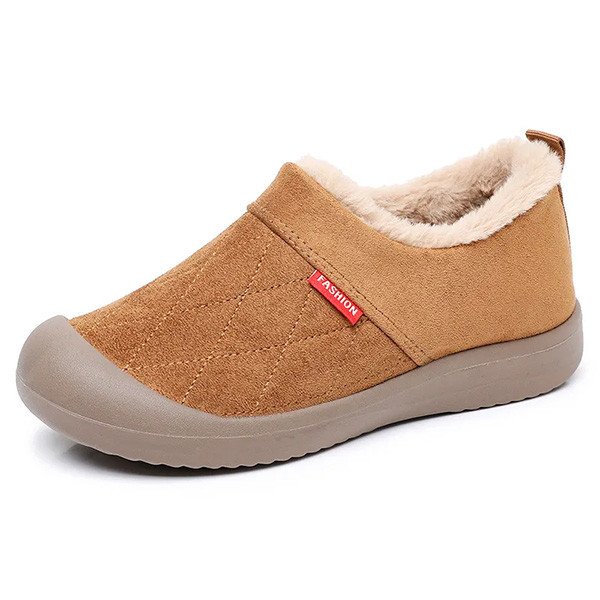 Women's Winter New Style Fleece and Thickened Warm Snow Boots with Comfortable Soft Soles, Easy to Wear and Versatile