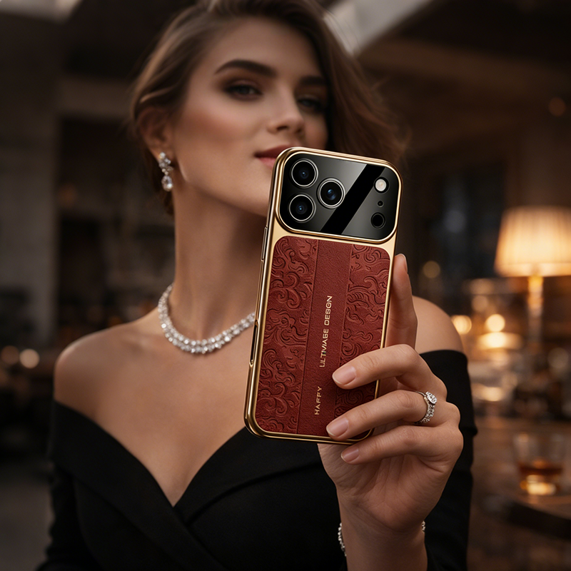  Luxury Dragon-Embossed Vegan Leather Case