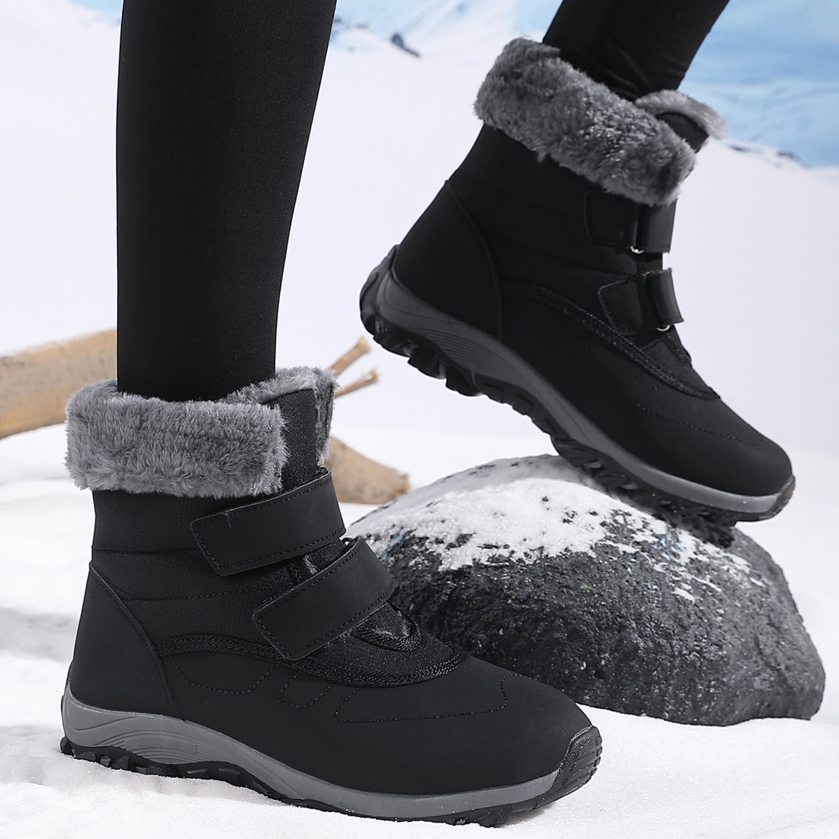 Women's winter boots with non-slip sole and warm inner lining Chic and Style