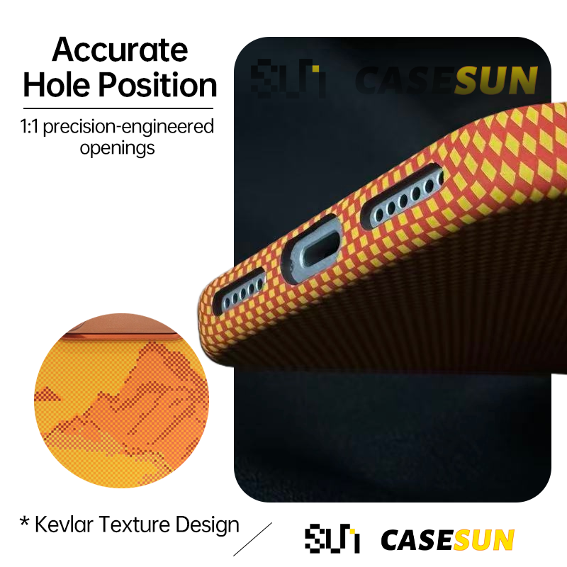 CASESUN iPhone 17 Pro Max case with accurate hole alignment and precision-engineered openings