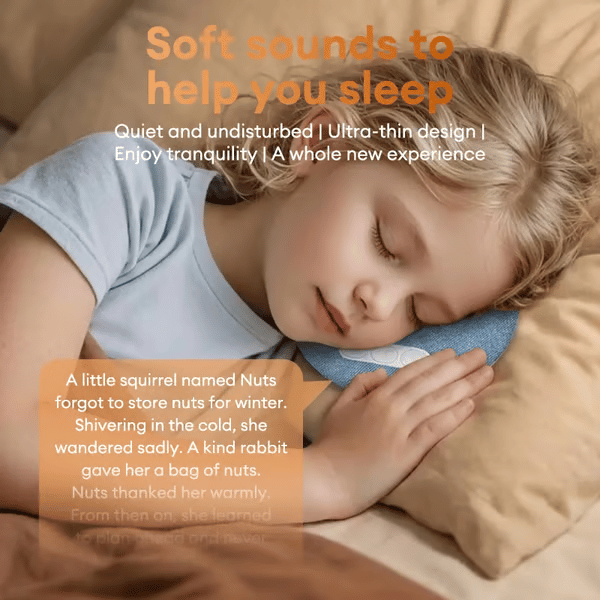 🔥Last Day Promotion 49% OFF🔥 - S1 Ultra-Thin Bluetooth Pillow Speaker with Bluetooth 6.0 - Bone Conduction Technology