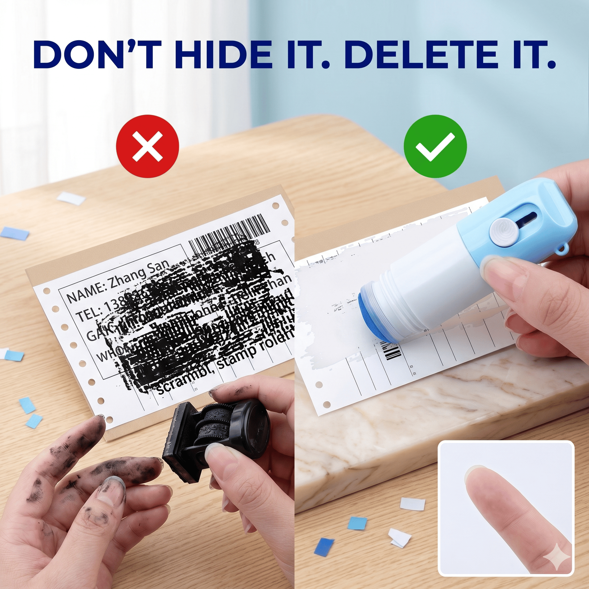🔥Last Day 50% OFF🔥2-in-1 Box Cutter & Thermal Paper Eraser