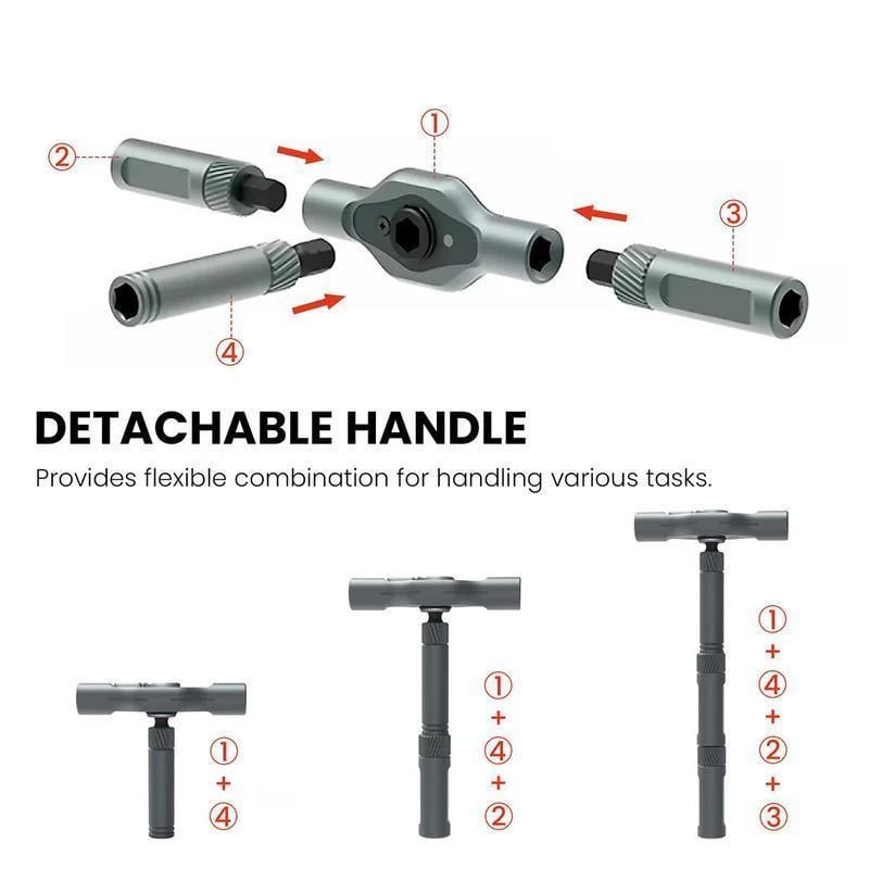 🔥🔥24 in 1 DlY Screwdriver Set Magnetic Compact and Portable Ratchet Screwdriver
