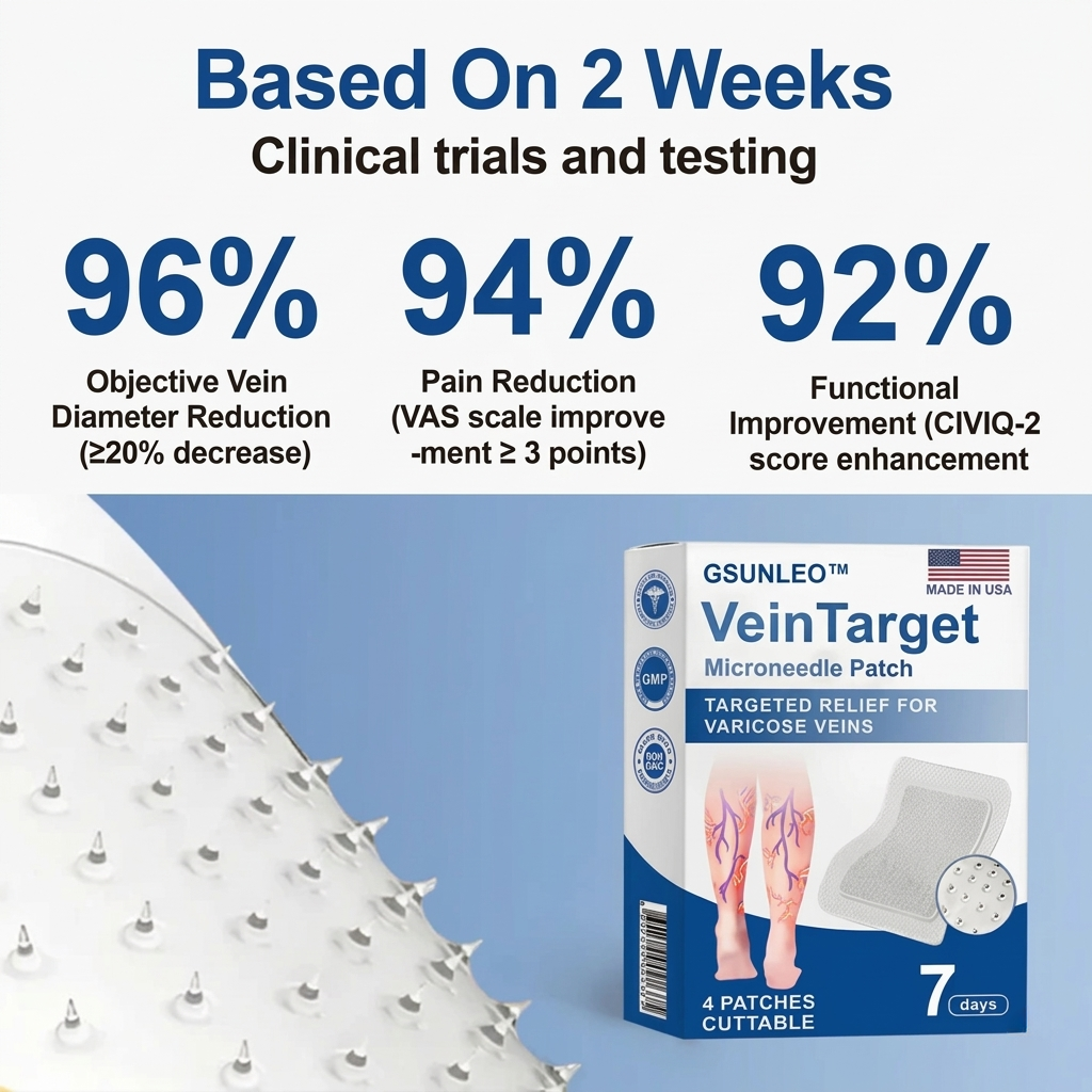 🎁Spring Special🎁✨   VeinTarget Microneedle Patch — Instant Relief, Long-Term Results