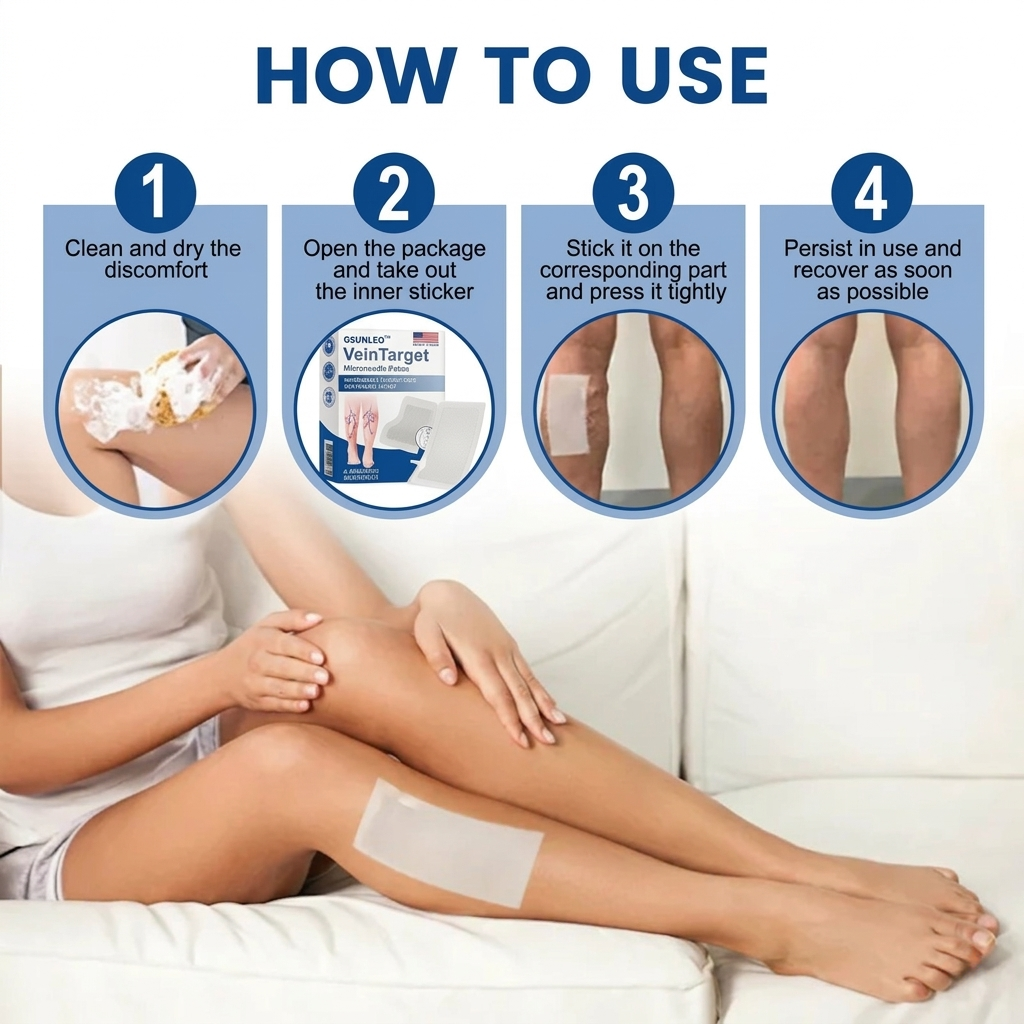 🎁Spring Special🎁✨   VeinTarget Microneedle Patch — Instant Relief, Long-Term Results