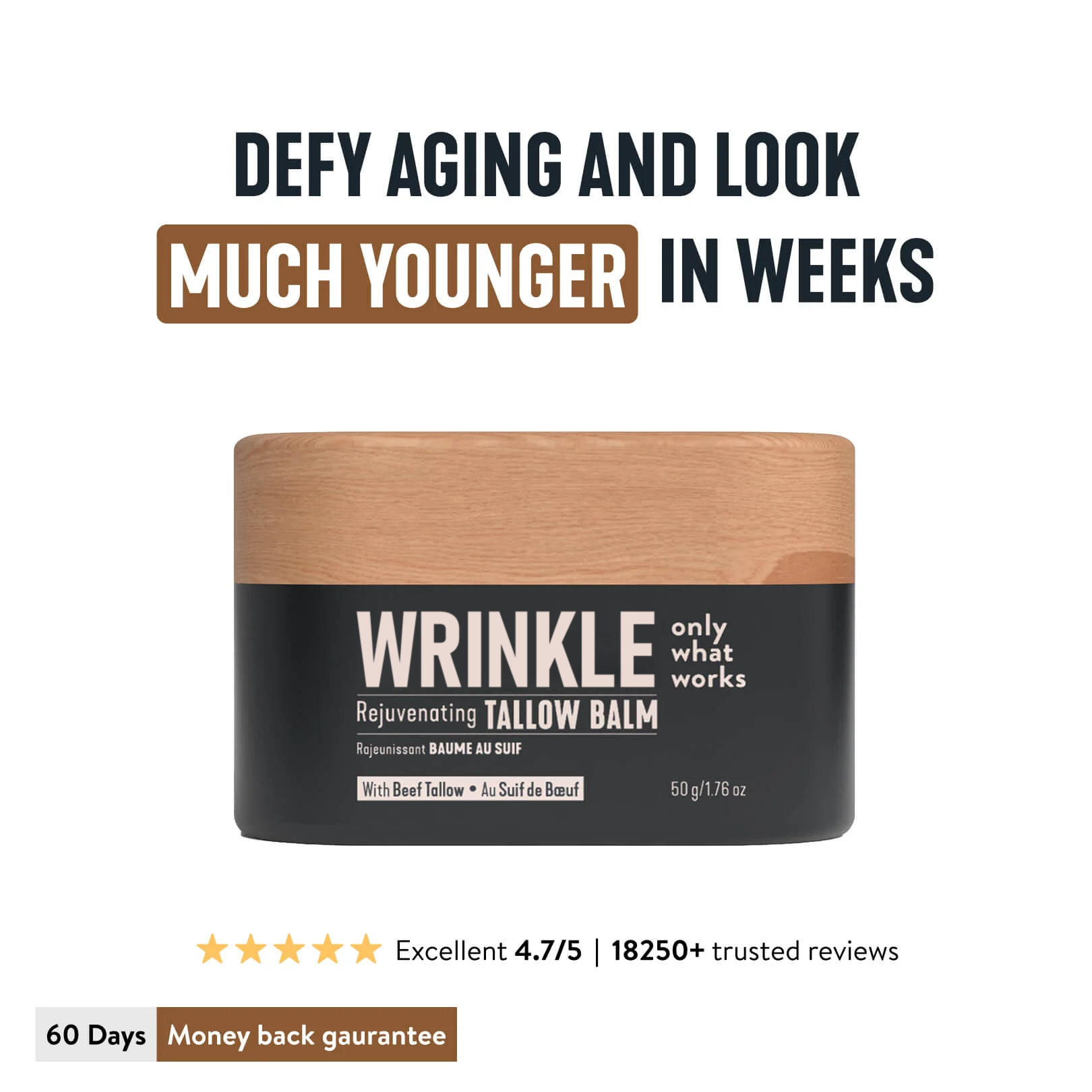 🥰Last Day Discount！Wrinkle Defense Tallow Balm